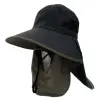 Sun hat for men, summer outdoor fishing hat, wide-brimmed, neck-protecting fisherman's hat, breathable, sun-protective and skin-protecting Item Picture